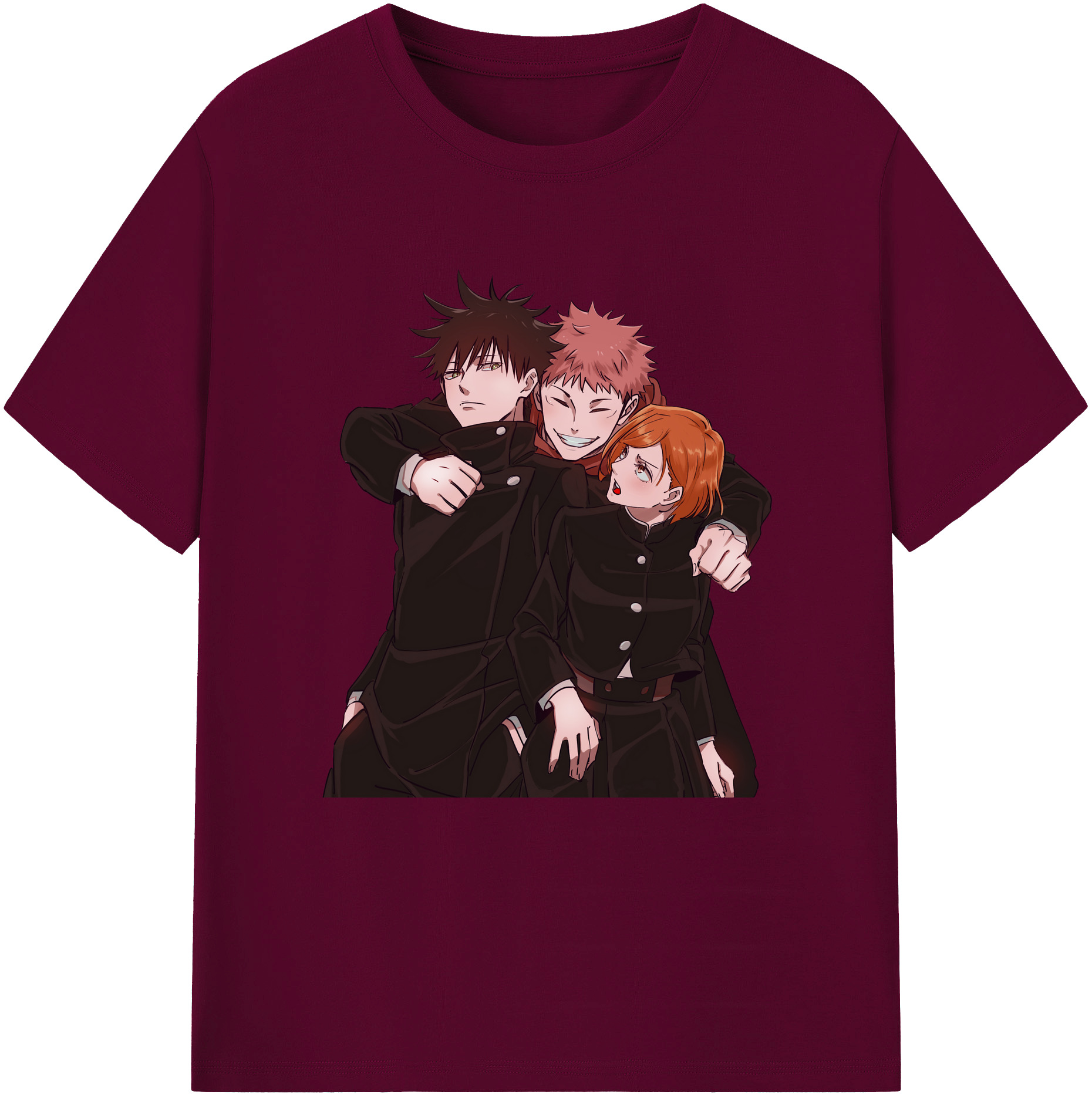 （画像用） 呪術廻戦 Jujutsu Kaisen レディースカジュアルプリントTシャツ（綿100％）